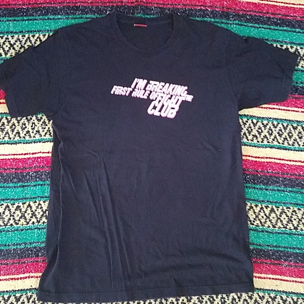 Large black Fight Club t-shirt